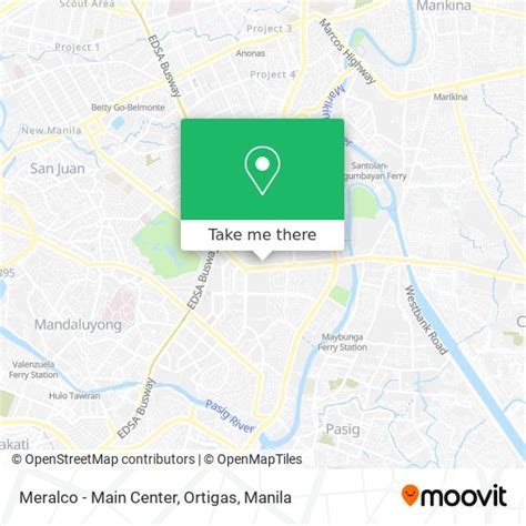 Meralco Main Ortigas Map .